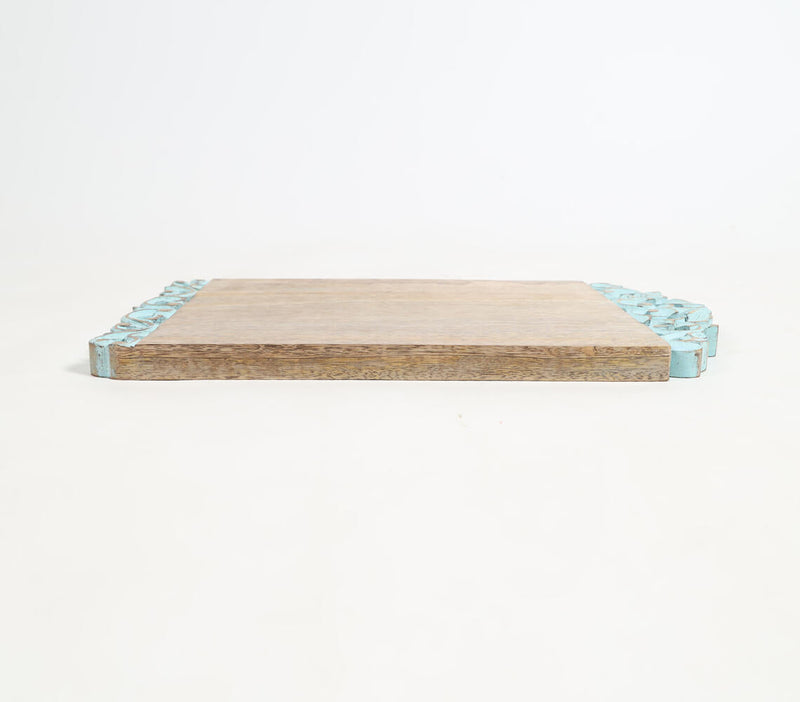 Hand Carved Wooden Distressed Finish Chopping Board