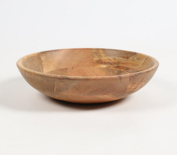 Turned Mango Wood Classic Salad Bowl