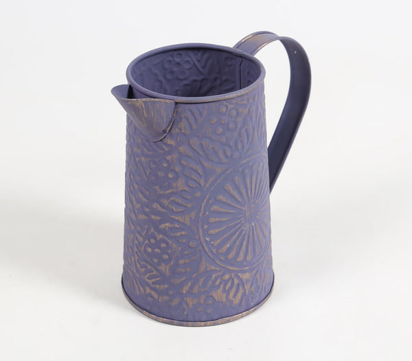 Floral-Motifs Levander Iron Jug