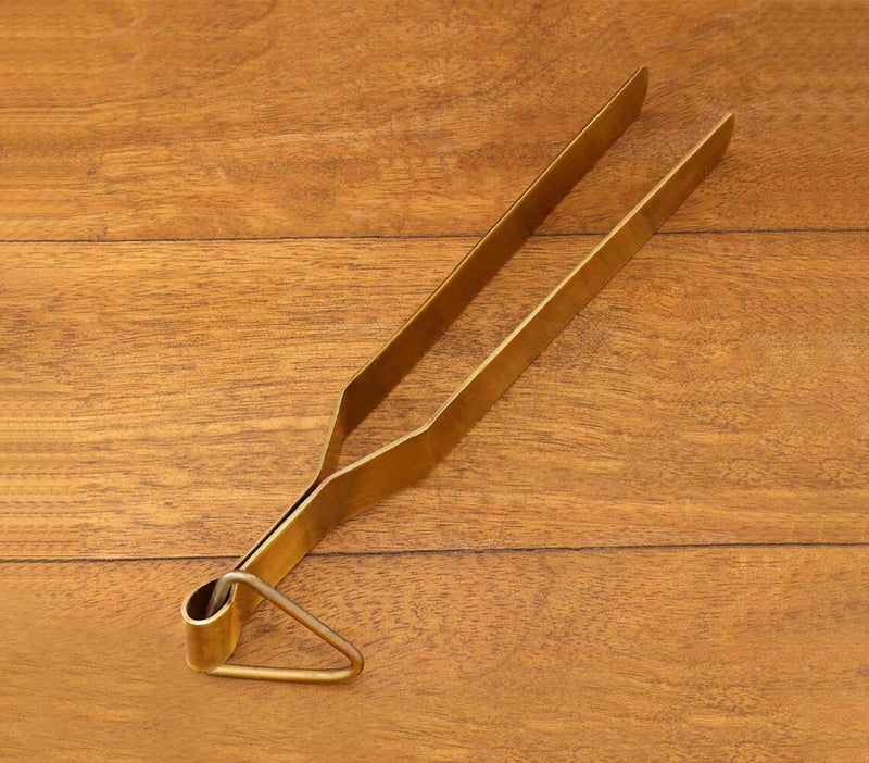 Gold-Toned Brass Classic Roti Tong