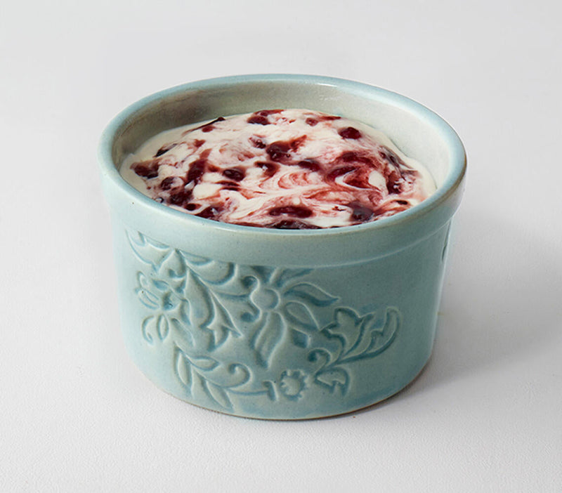 Handmade Ceramic Floral Ramekin Bowl