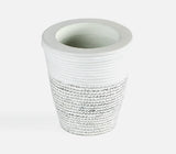Handmade Ecomix Grey Papier Mache Utensil Holder