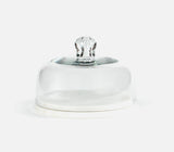 Handmade Glass Cast & Marble Cloche