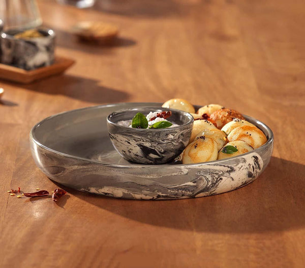 Carbon Ceramic Chip & Dip Platter