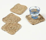Hand Braided jute Coasters Square (set of 4)