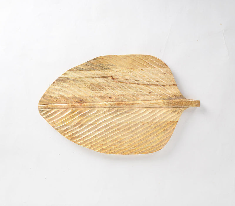 Leaf Cut Mango Wood Cheese board