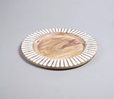 Hand Cut & Painted Mango Wood Charger Plate