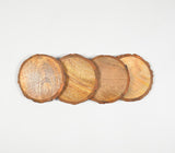 Wooden Log Coasters (set of 4)
