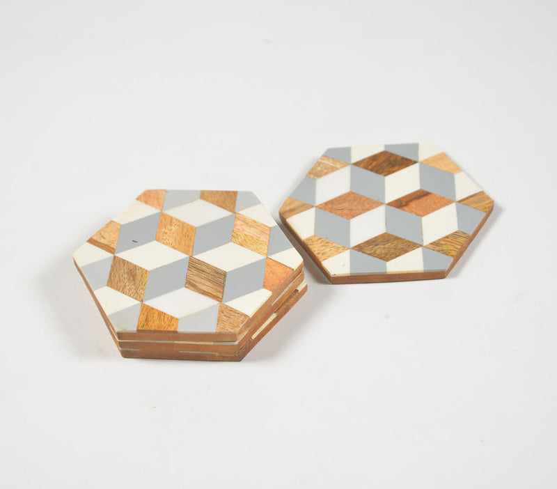Geometric Cut Coasters (set of 4)