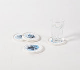 Mango Wood Set of Tray & 4 coasters