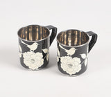 Hand Painted Stainless steel Mugs (Set of 2)_1