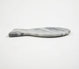 Fish-Shaped Grey Marble Spoon Rest