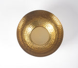 Hand Hammered Gold-Toned Aluminium Bowl