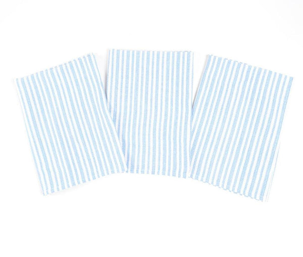 Striped Waffle Cotton Kitchen Towels (set of 3)