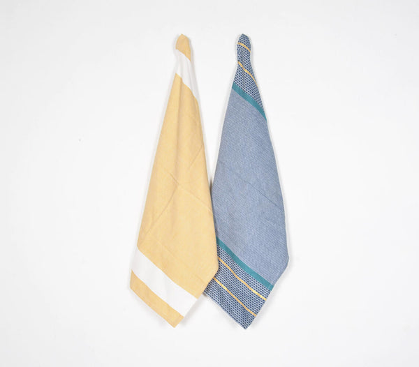 Striped Cotton Kitchen Towels (set of 2)