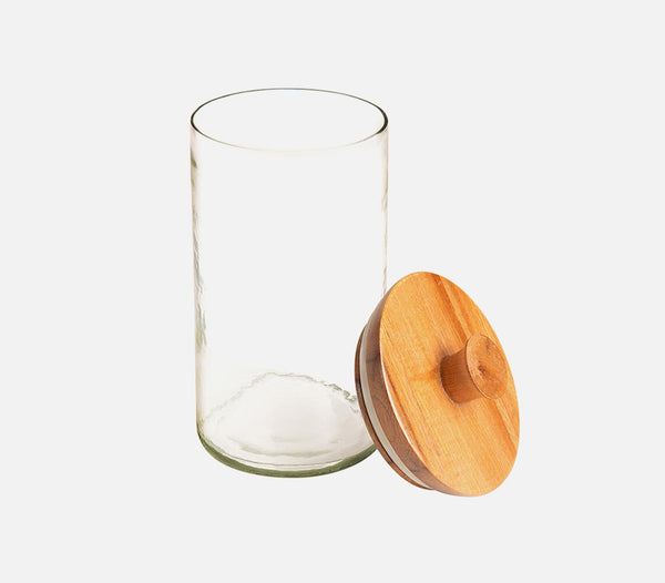 Cadence Glass Jar with Wooden Lid (Small)