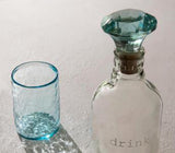 Glass Bottle with Tumbler